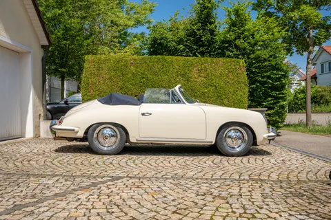 Seitenprofil des Porsche 356 Cabriolet